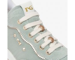 Sneaker Nerogiardini Velour Velvet Osso 0100 T.Brill Platino 6074 Tr Co - Fashion Wear - Vrouwen