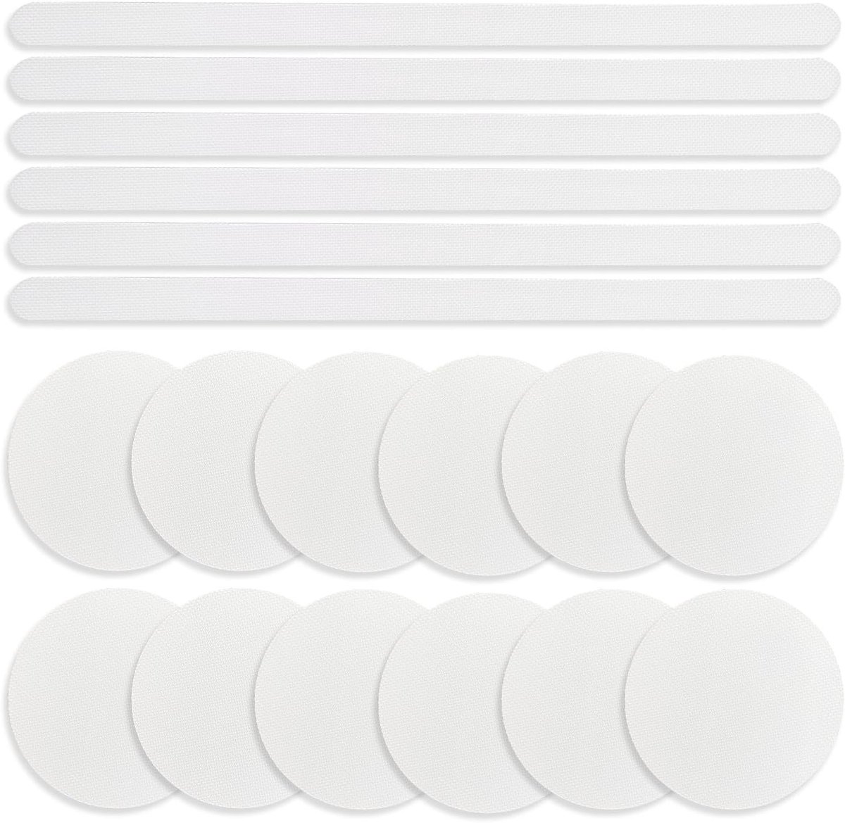 Non-slip Stickers voor Badkuip en Douche - 18 Stuks Transparante Veiligheidsstrips voor Badkamer, Trappen en Vloeren, Peva Antislip Oplossingen