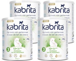 Kabrita 3 Peutermelk Multipack - Geitenmelk Flesvoeding vanaf 12 maanden - 4x800g - voordeelverpakking