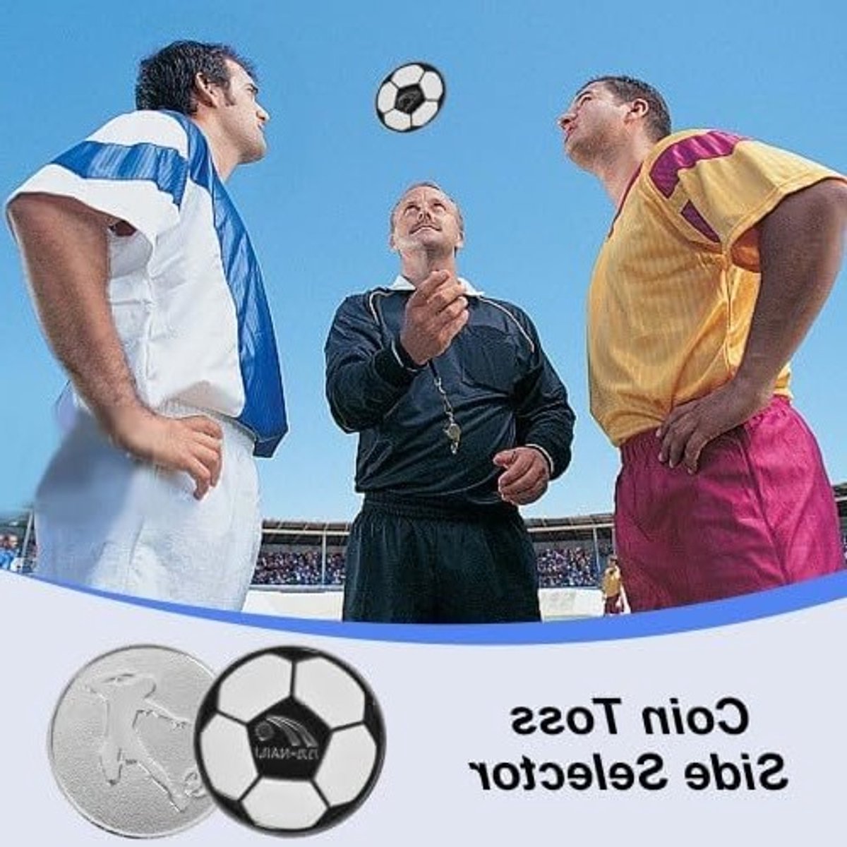 Complete Scheidsrechtersset voor Voetbal met Rode en Gele Kaarten, Fluit, Scorebladen en Munt voor Wedstrijden