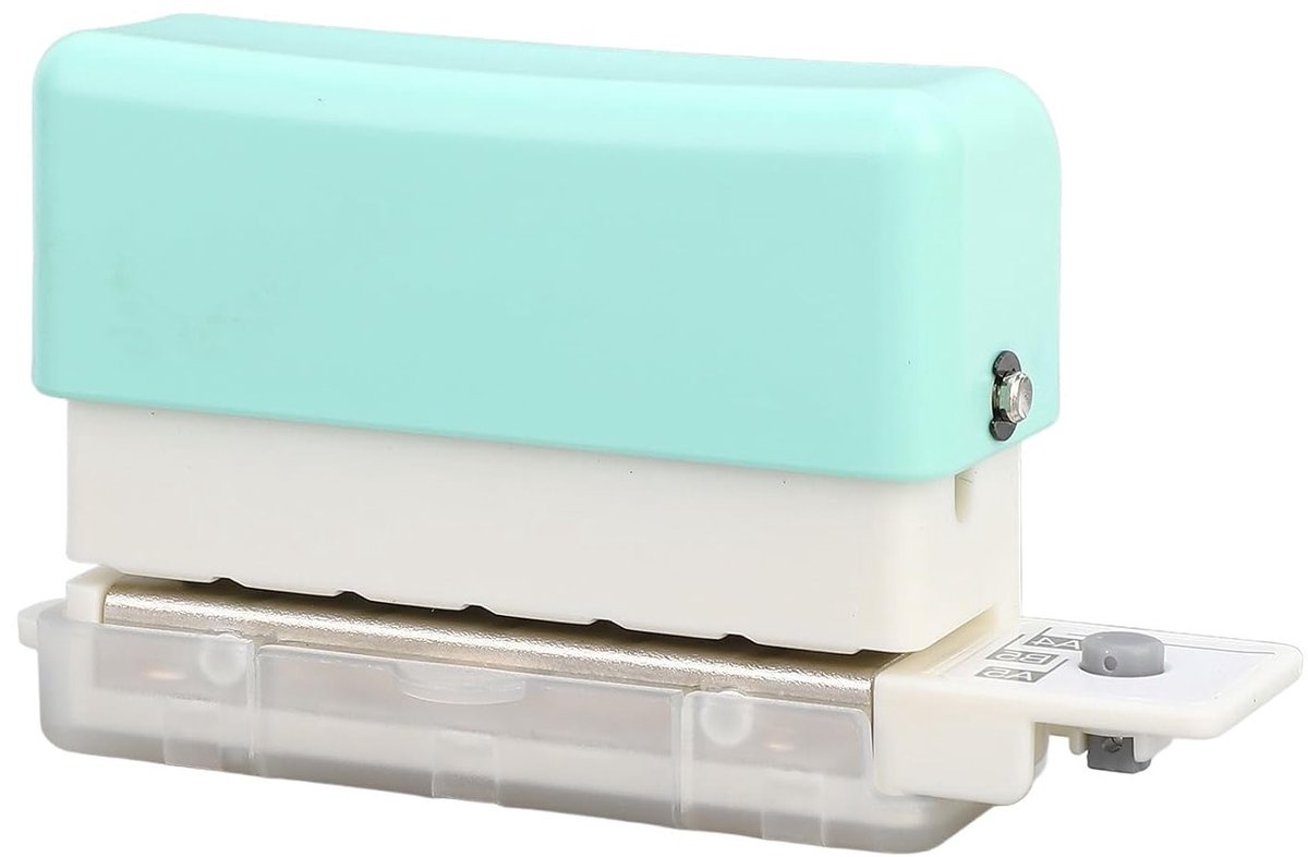 Draagbare 6-Hole Punch voor A4, A5 en B5 Papier - Mini Perforator met Chipbox voor Losse Bladen, Notitieboeken en Rapporten