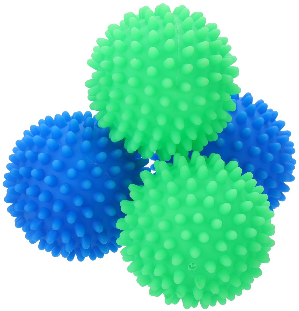 4 stuks herbruikbare wasdrogerballen voor wasverzachter - blauw en groen