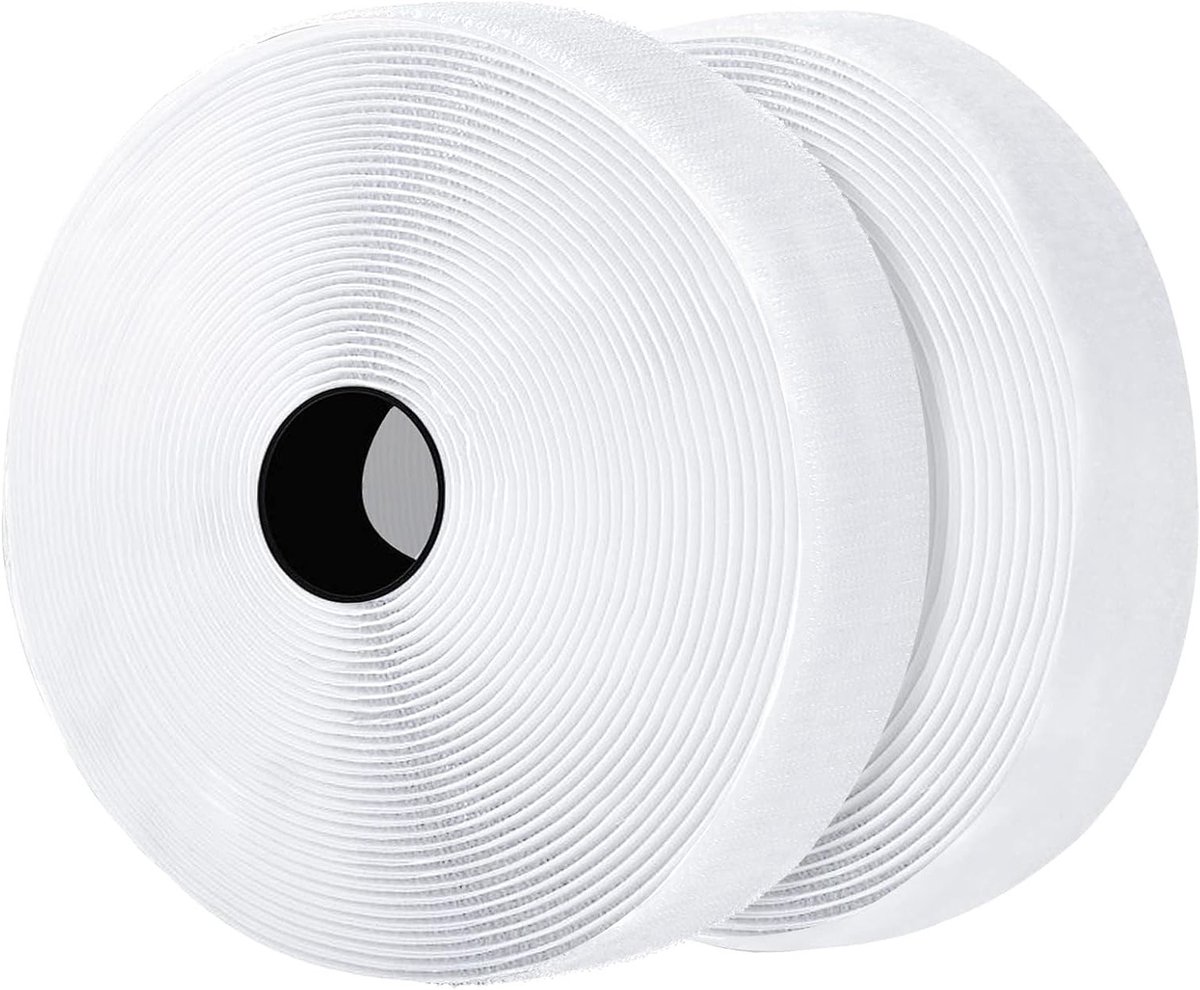 Zelfklevende Klittenband Tape 8 m voor Horren en Raamdecoratie - Ideaal voor Muggennetten, Herbruikbaar en Sterk Plakband 8 m x 2