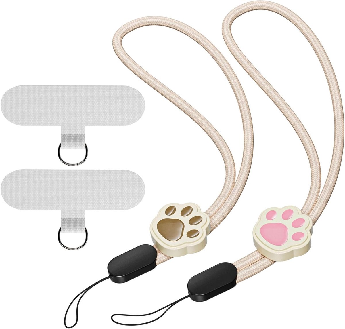 Verstelbare telefoon lanyard en polsband van nylon voor camera en smartphone, ideaal voor handsfree gebruik