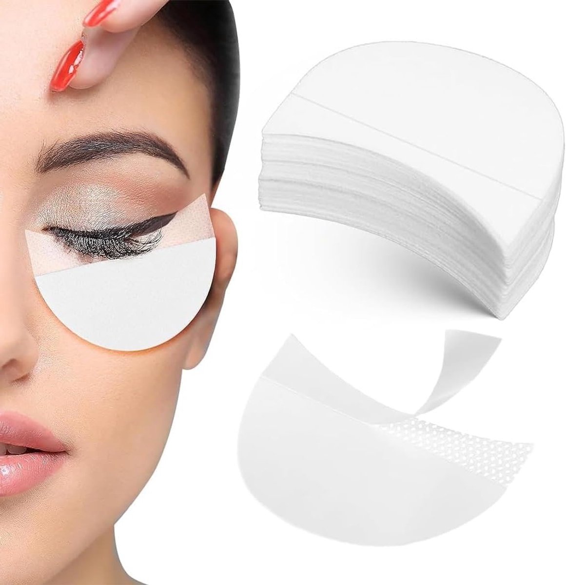 Set van 150 Oogschaduwplaten, Gelpad Patches en Oogschaduw Sjablonen voor Make-up, Bescherming van Wimpers en Perfecte Ooglooks