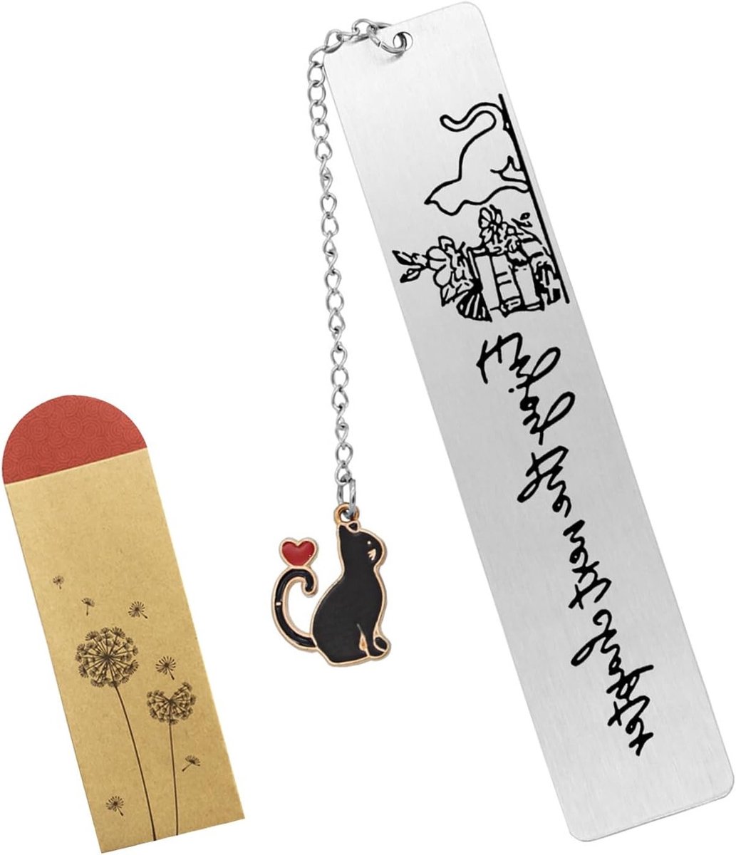 Schattige metalen boekenleggers met kattenmotief - Perfecte geschenken voor boekenliefhebbers, tieners en leraren