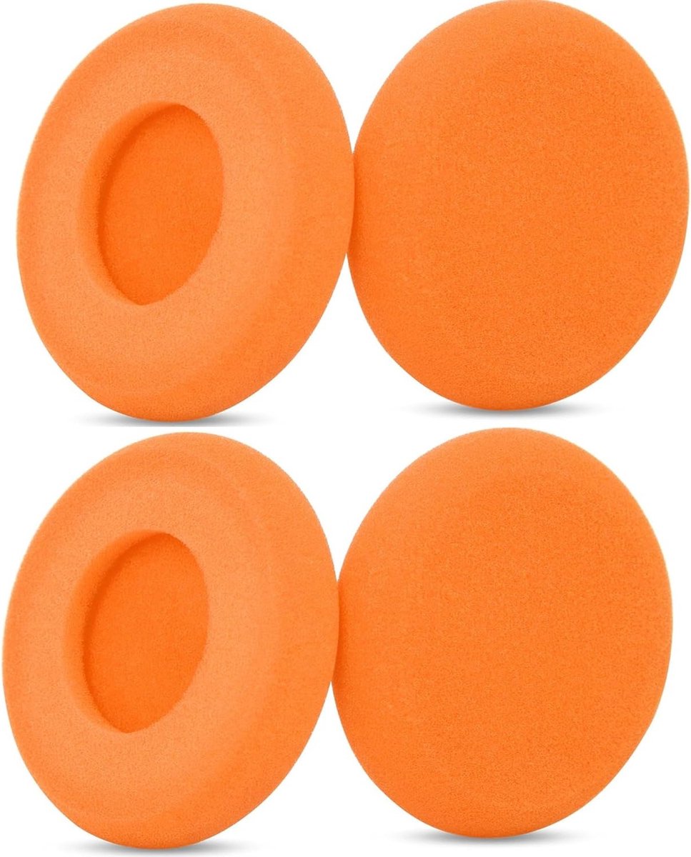 5 Paar Oorkussens voor Draadloze Hoofdtelefoons - Vervangende Schuimhoezen met Hoge Dichtheid, Comfortabele Oorkussens voor Optimale Geluidskwaliteit en Draagcomfort (Oranje)