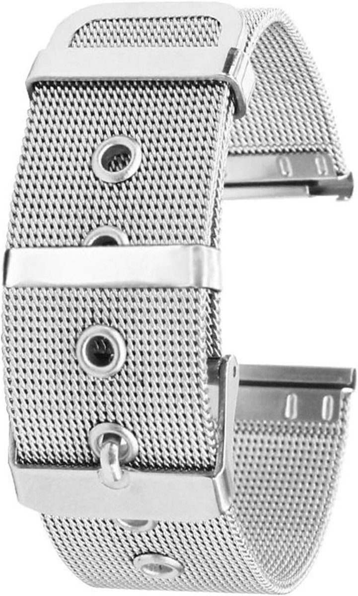 22 mm Roestvrijstalen Horlogeband, Snelwissel Mechanisme, Vervangende Sportarmband voor Traditionele Horloges en Smartwatches
