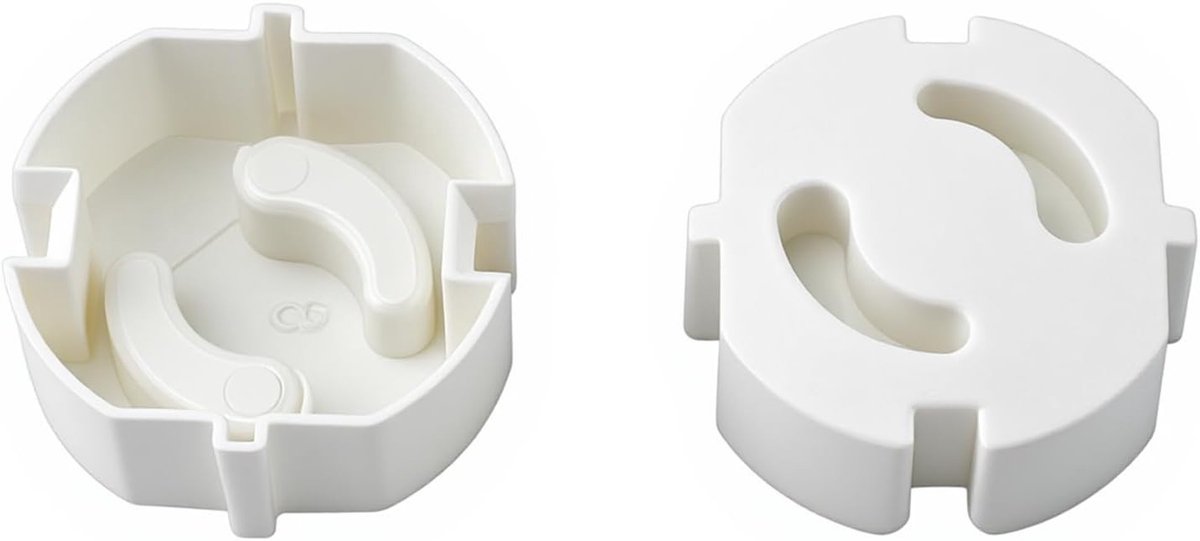 Set van 25 Stopcontactbeschermers voor Kinderen, Veiligheid, Wit Plastic, Stopcontactafdekking, Kindveiligheid, Huishoudelijke Veiligheid