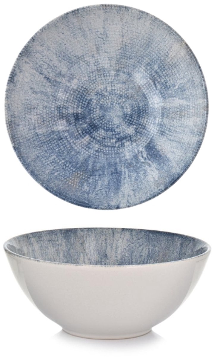 Ambition Lagoon Saladekom 16 cm - Reactief Glazuur