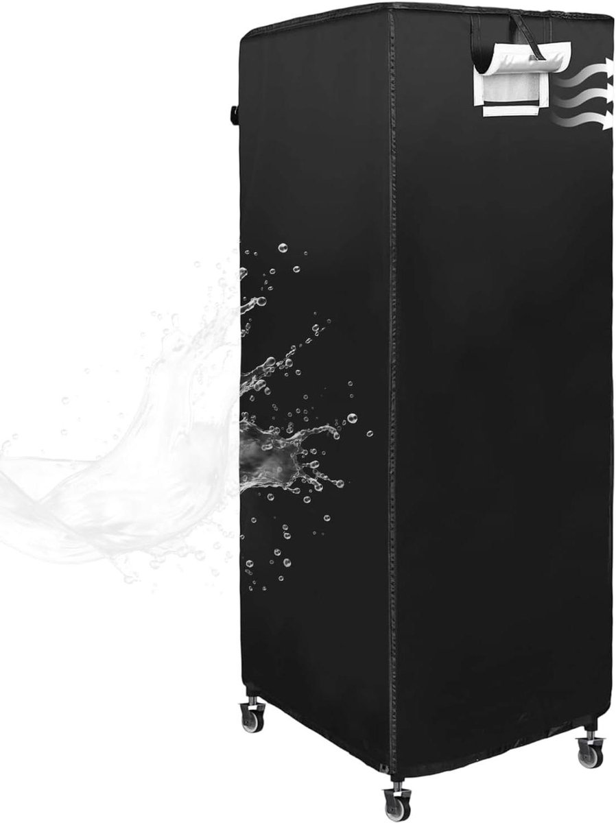 Rek afdekking - Waterdichte hoes - Keuken organiseren - Verstelbare ventilatie - 58 x 71 x 81 cm - Zilver