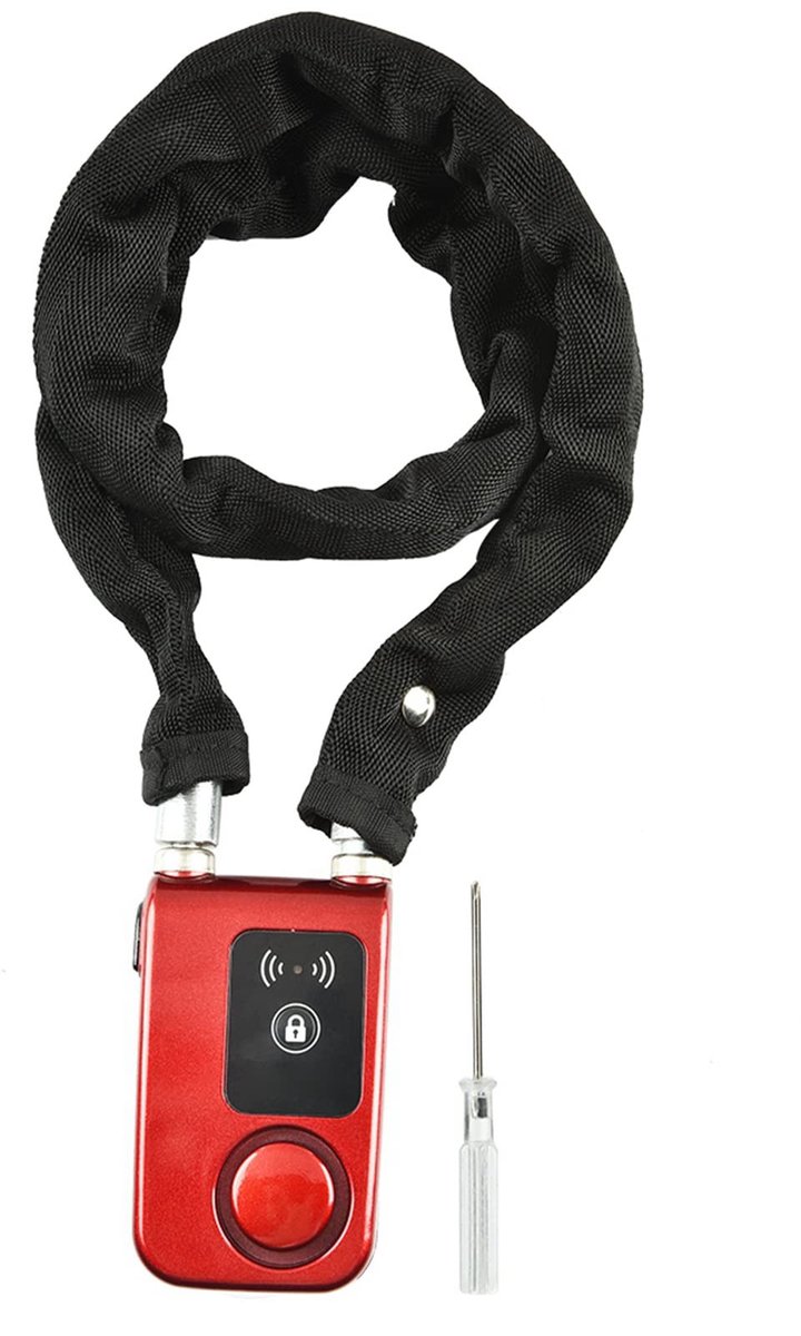 Dailygoods- Fietsslot met Alarmfunctie - Vouwslot - Anti-diefstal - Waterdicht - Duurzaam - ABS-kunststof en Koper - Fietsalarm