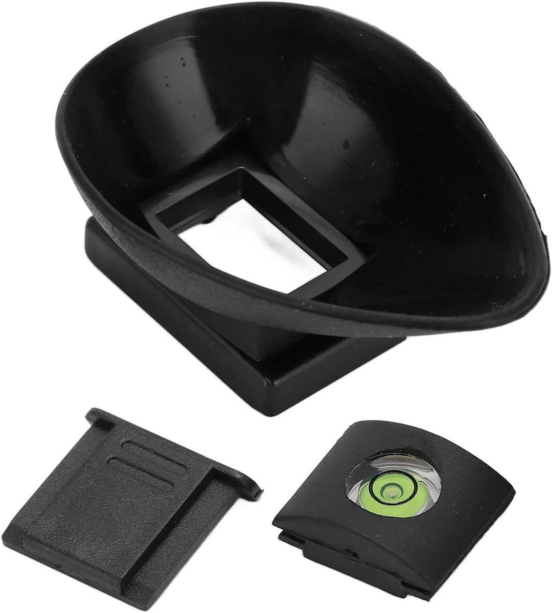 Camera Oogschelp - Zoeker Bescherming - Fotografie Verbeteren - Ingebouwde Waterpas - 22 Mm - Zwart