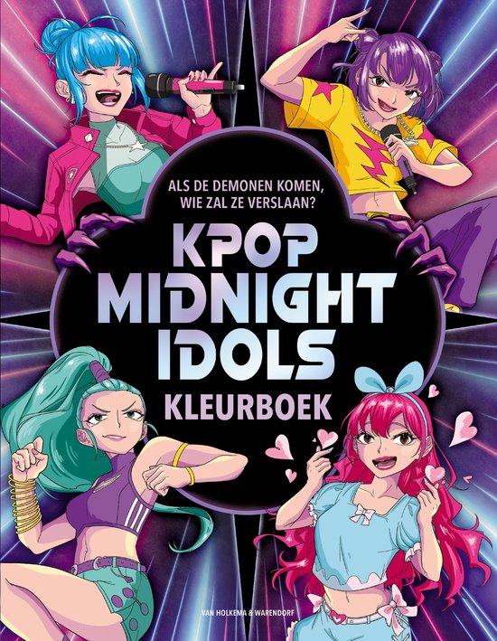 K-Pop Midnight Idols kleurboek - cover