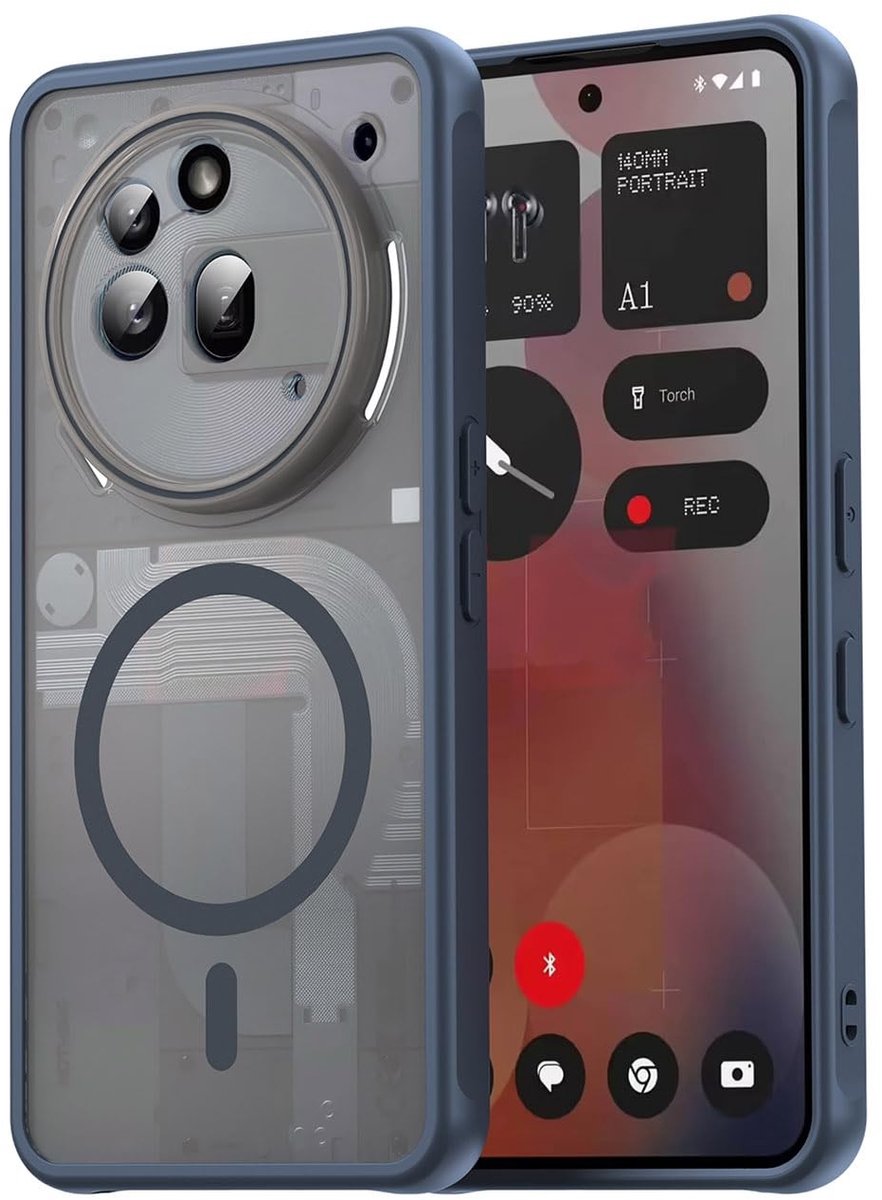 Dailygoods- Telefoonhoes Schokbestendig - Magnetisch - Ultradun - Transparant - Zachte Siliconen - Krasbestendig TPU/PC - Smartphonehoes