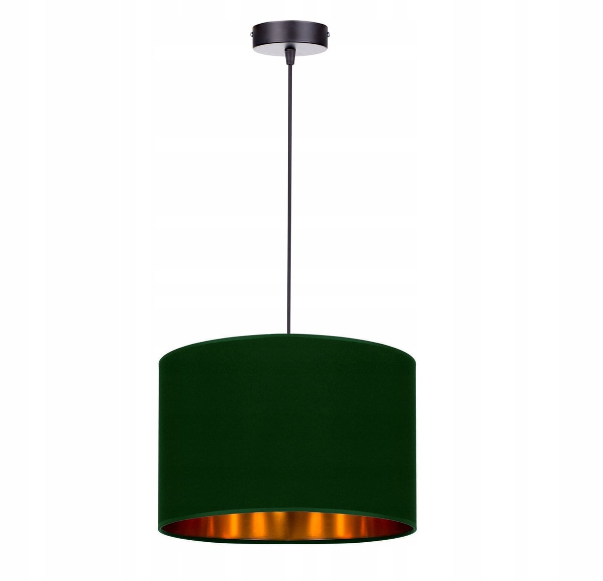 Hanglamp Groen-Goud, Stijlvolle Plafondlamp met Verstelbare Lengte