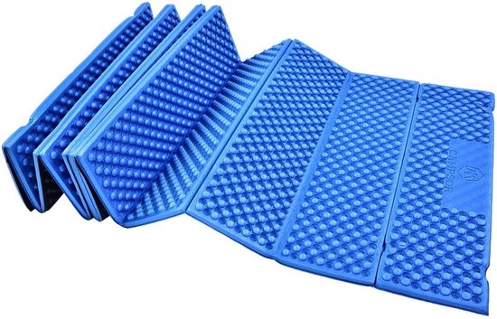 Schuim Camping Mat - Opvouwbare Slaapmat Strandmat - Outdoor Kamperen - Eicel Vorm Comfort - 175 x 57 cm - Blauw van Merkloos — afbeelding 2