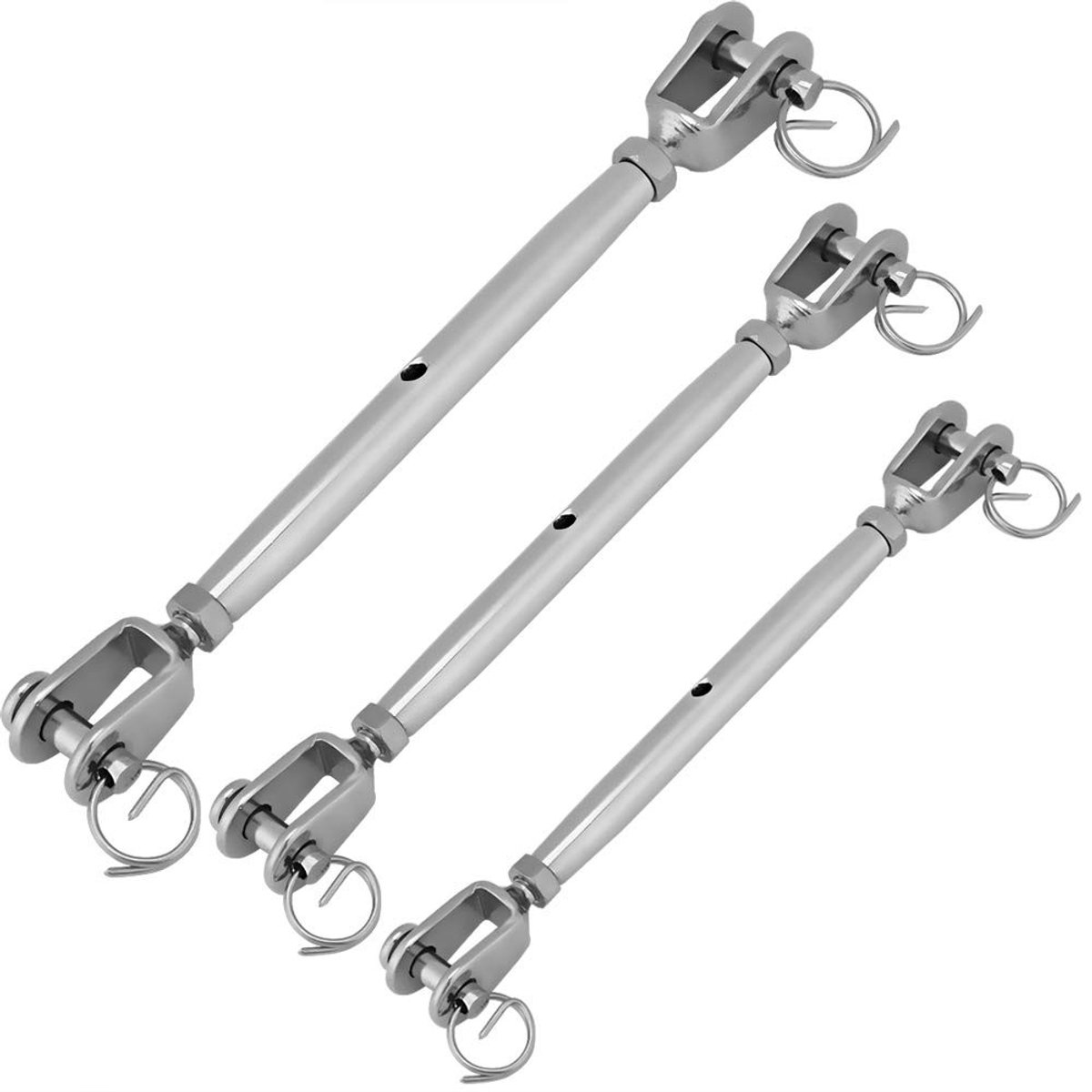 Dailygoods- Spanschroef Roestvrij Staal - Draadspanner - Lijmklem - Marine - Professioneel - Kwaliteitsproduct - Tuigschroef