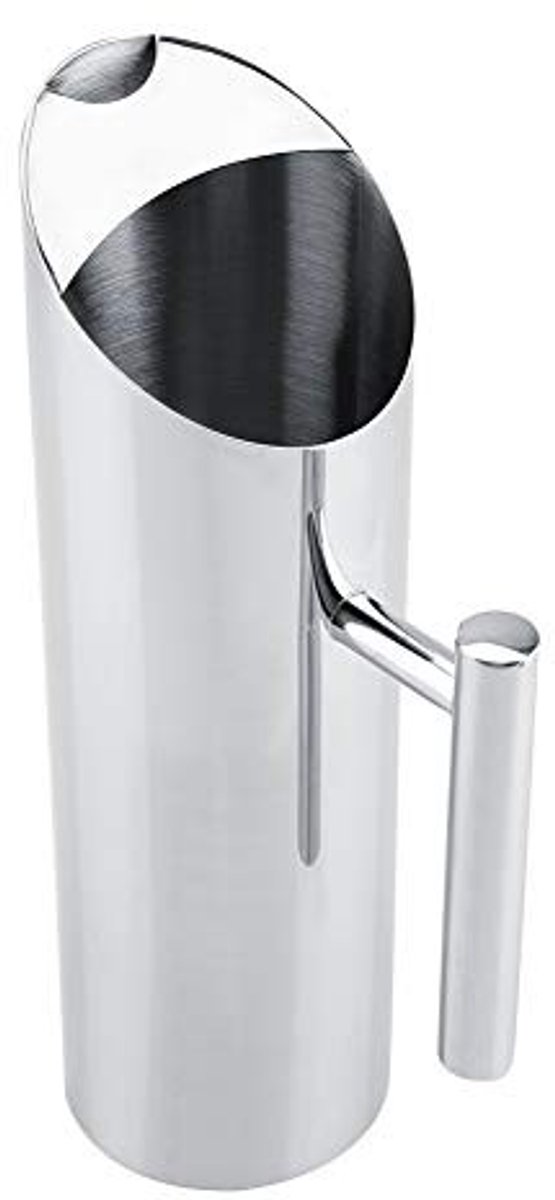 Dailygoods- Waterkan Roestvrij staal 2L - Waterkan met deksel - Schenkkan - IJsbeschermer - Ergonomisch handvat - Morsbestendig ontwerp - Pitcher