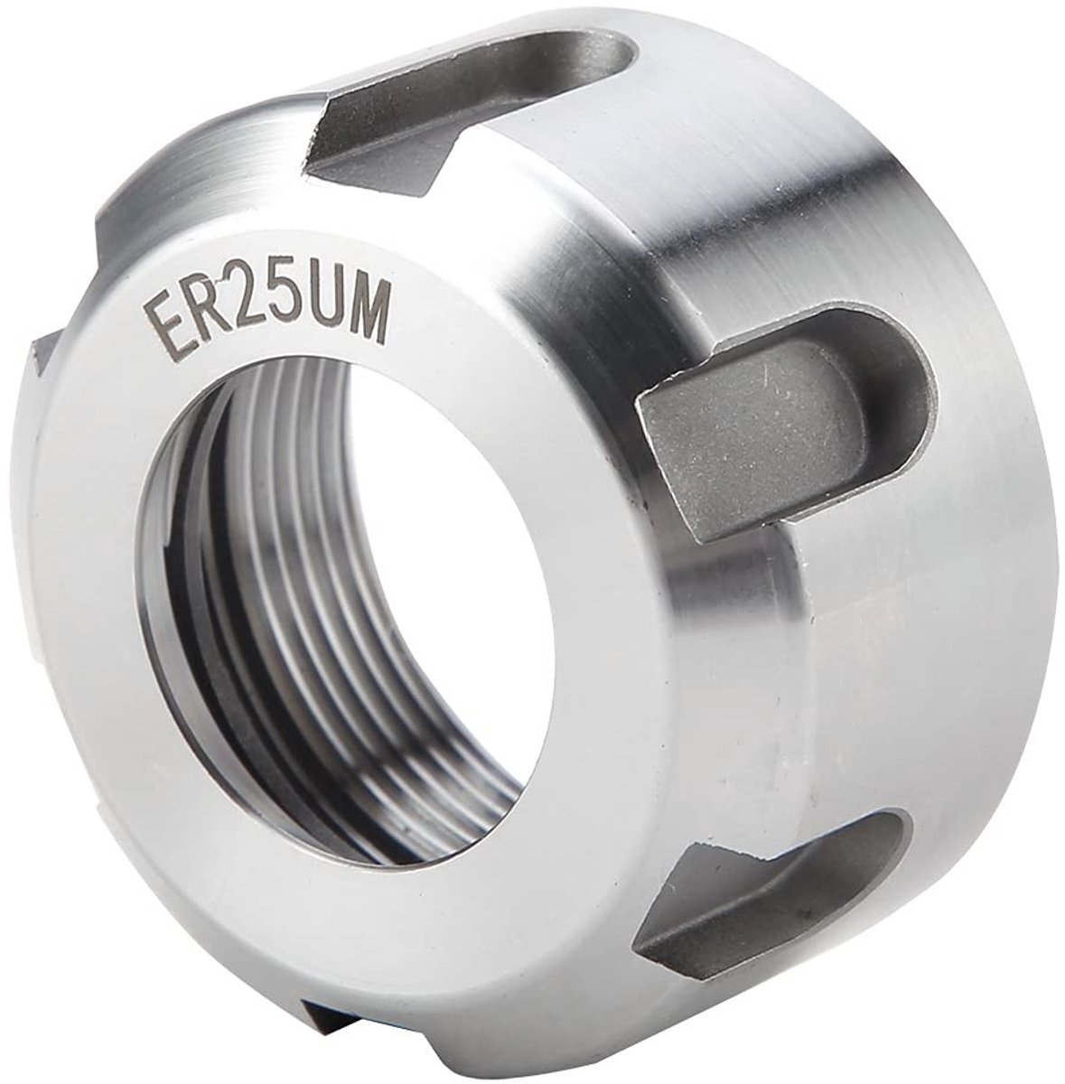 Dailygoods- Collegamoer Slijtvast - CNC Gereedschap - Aluminiumlegering - Zwarte Oxideafwerking - Diameter 5,9 cm - Gewicht 58 g - Moer