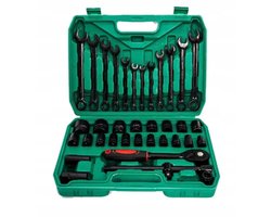 WMC Gereedschapset 37 Delen: Sleutels & Doppen 8-32mm