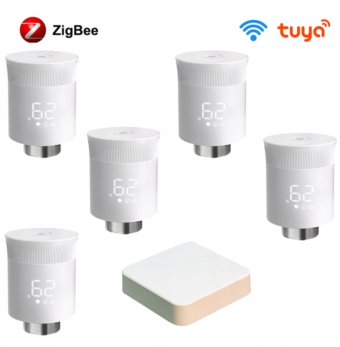 Zigbee 3.0 Thermostaat Hoofd met Tuya Hub - Slimme Verwarming