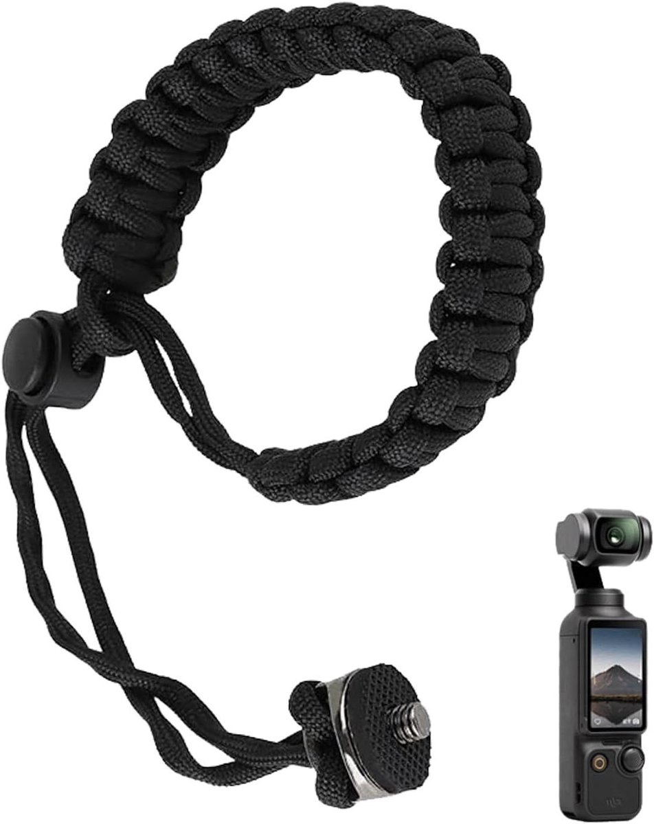 Polsband Camera - Camera Lus - Veilig Filmen - Verstelbare Pasvorm - 14.6 x 9.4 cm - Zwart