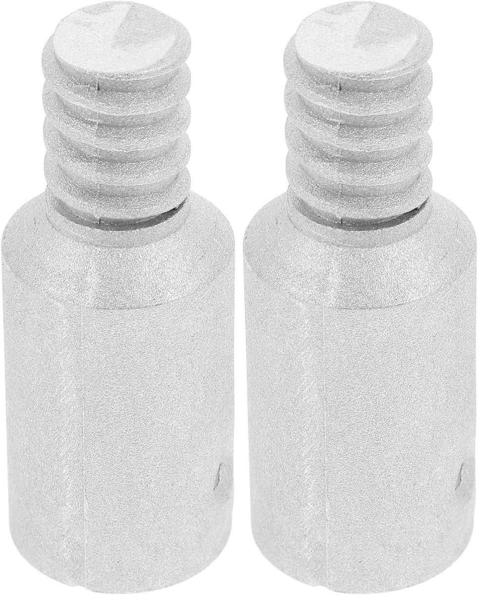 Dop voor steel - Steel reparatie - Huishoudelijk gebruik - Met schroefdraad - 7.5 cm - Zilver