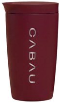 Cabau - Bloom Cup – RVS Thermosbeker met Tuit – 360 ml – Cherry – Houdt Drank 8 Uur Warm & 12 Uur Koud – Lekvrij & Dubbelwandig – Travel Mug – Koffie to Go Thermosbeker