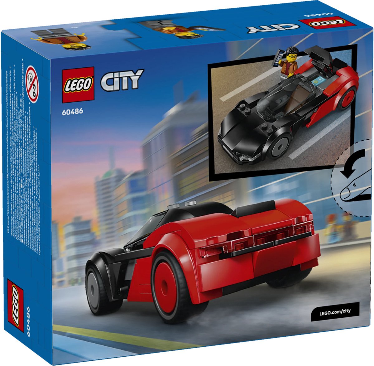 LEGO City EV Supercar Auto Bouwpakket met Speelgoed voor Kinderen met Minifiguur - 60486 — afbeelding 16
