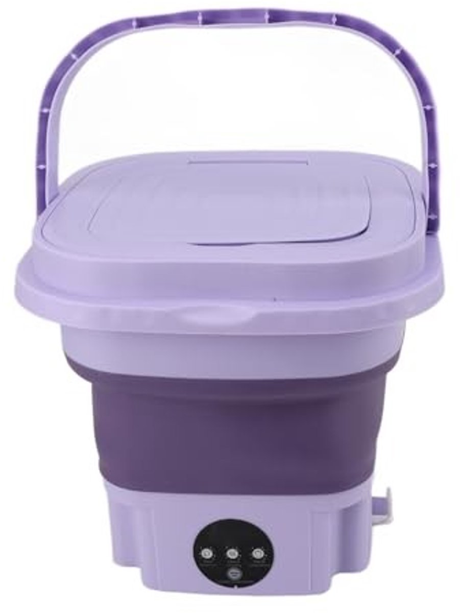 JHUBERS- Wasmachine 11 Liter - Draagbare Wasmachine - Mini-Wasmachine - Wasdroger - Krachtige Vlekverwijdering - Drainageslang - Miniwasmachine
