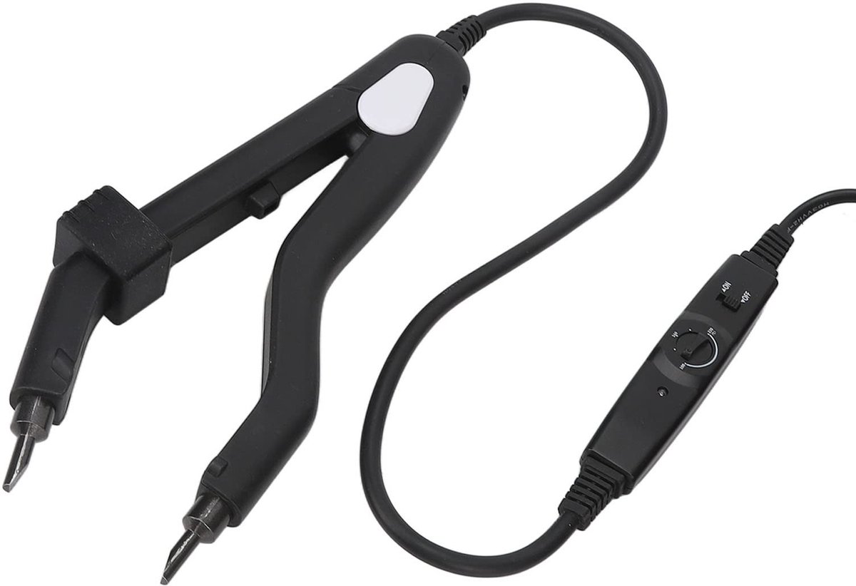 JHUBERS- Hair Extensions Tool Professionele Hitteijzer - Ergonomisch - Lichtgewicht - Gelijkmatige Verwarming - Haarclips Vingerbeschermer - 100‑240V - Haarextensie Tool