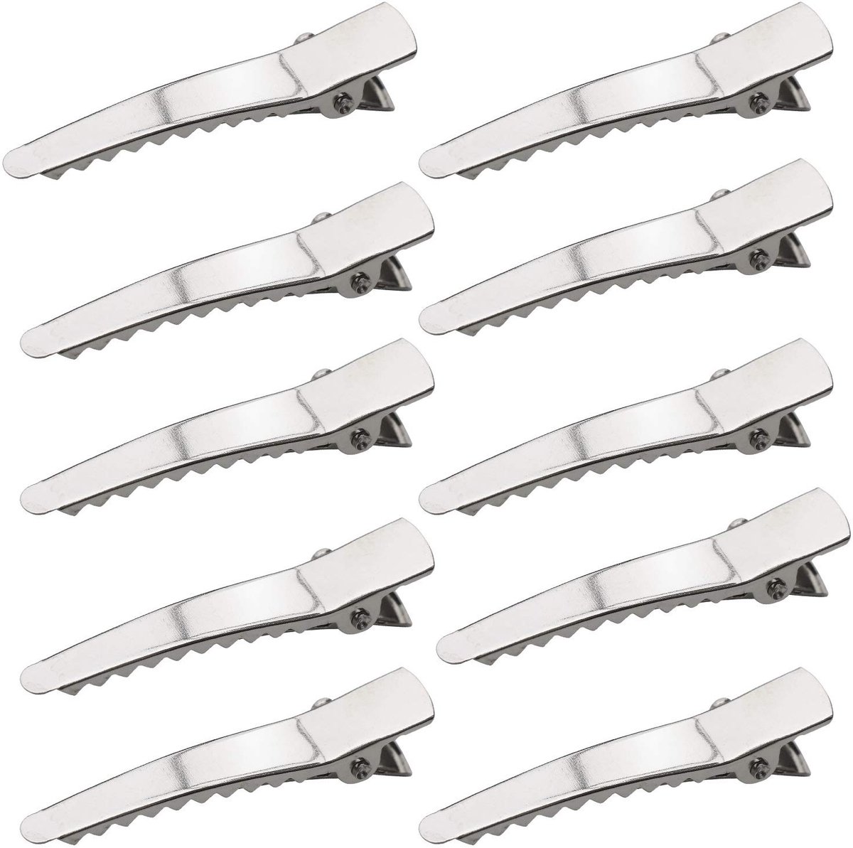 ZEYNOMAX- Haarspeldjes 50 stuks - Alligatorstijl 45 mm - Metalen Haargrijpers - Ideaal voor Haarstyling - Uitzonderlijk Uithoudingsvermogen - Voor Knutselen en Haaraccessoires - Haarclips