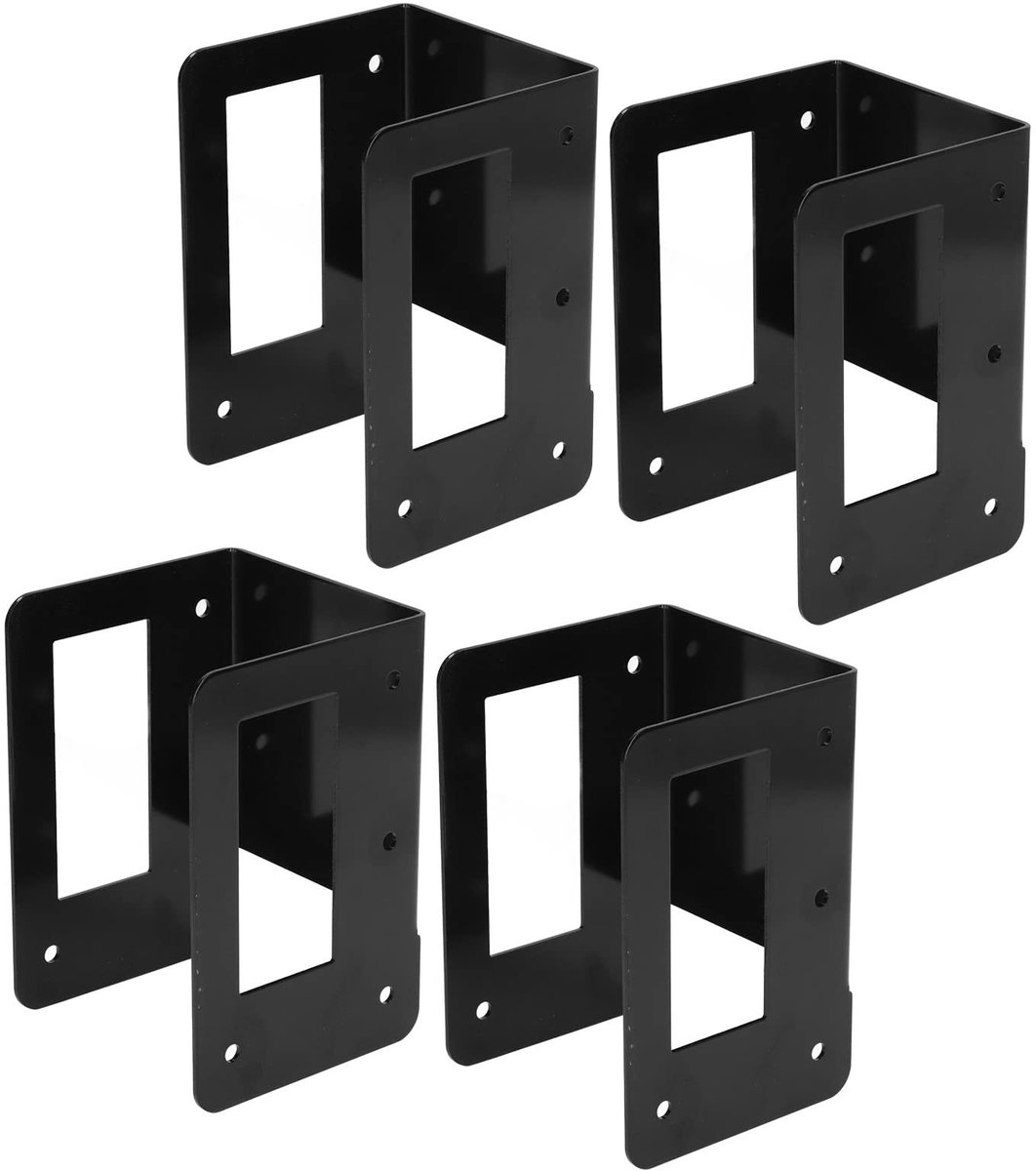 JHUBERS- Log Rack Heavy Duty Staal - Houtrek Buiten - Antiroest - Waterdicht - Voorgeboord - Stabiliteit en Sterkte