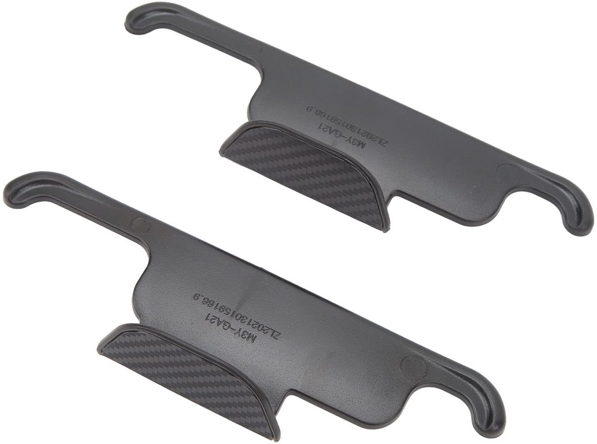 JHUBERS- Hoofdsteunhaak 2 Stuks - Hoofdsteun Hanger - Carbonvezel Patroon - ABS - Geschikt voor Model 3/Y - Eenvoudige Installatie - Autohanger