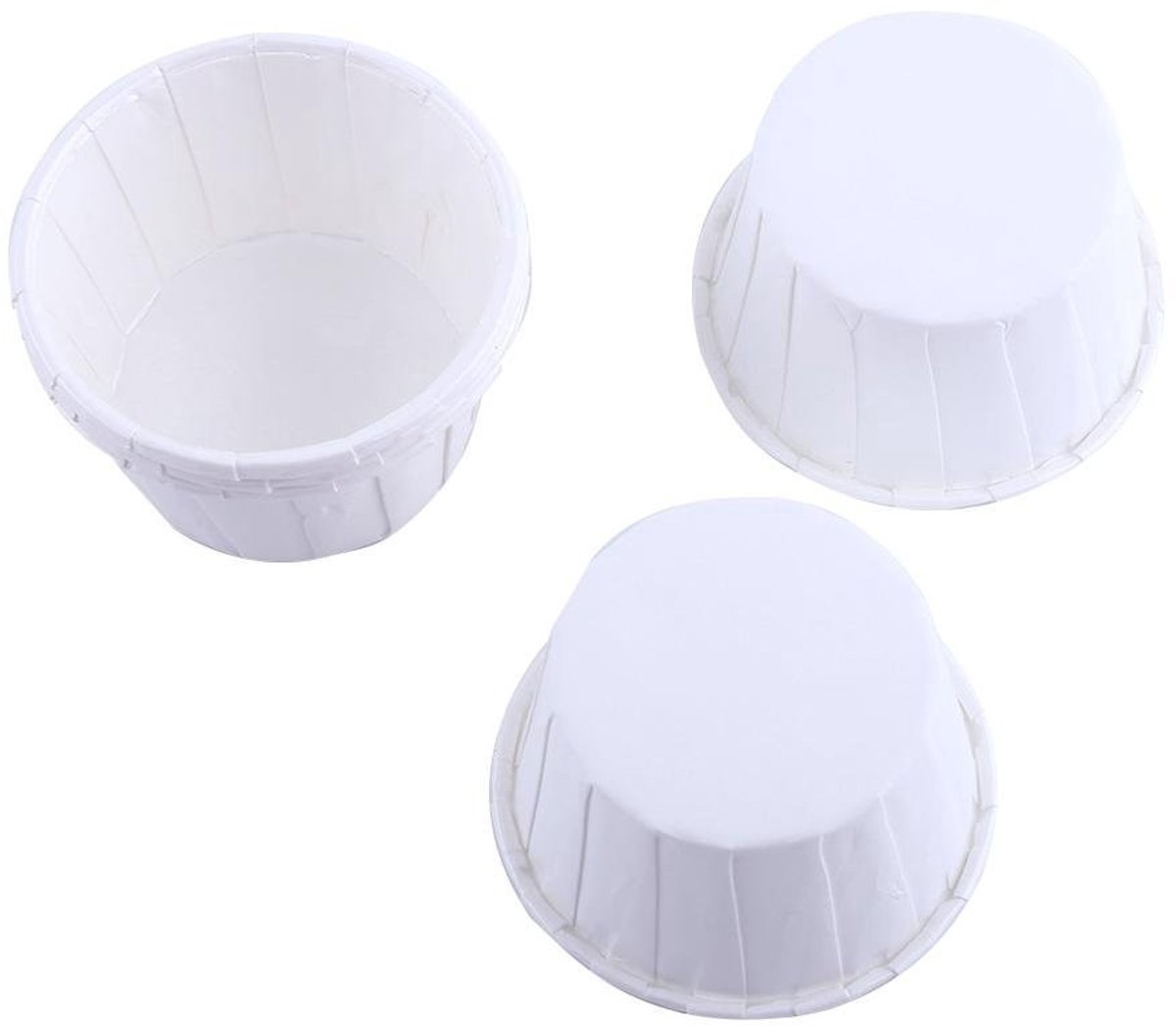 Dailygoods- Cake Cups 100 Stuks - Papieren Muffin Bekers - Vetdicht - Multifunctioneel - Voor Feesten/Bruiloften - Eenvoudig te Bedienen