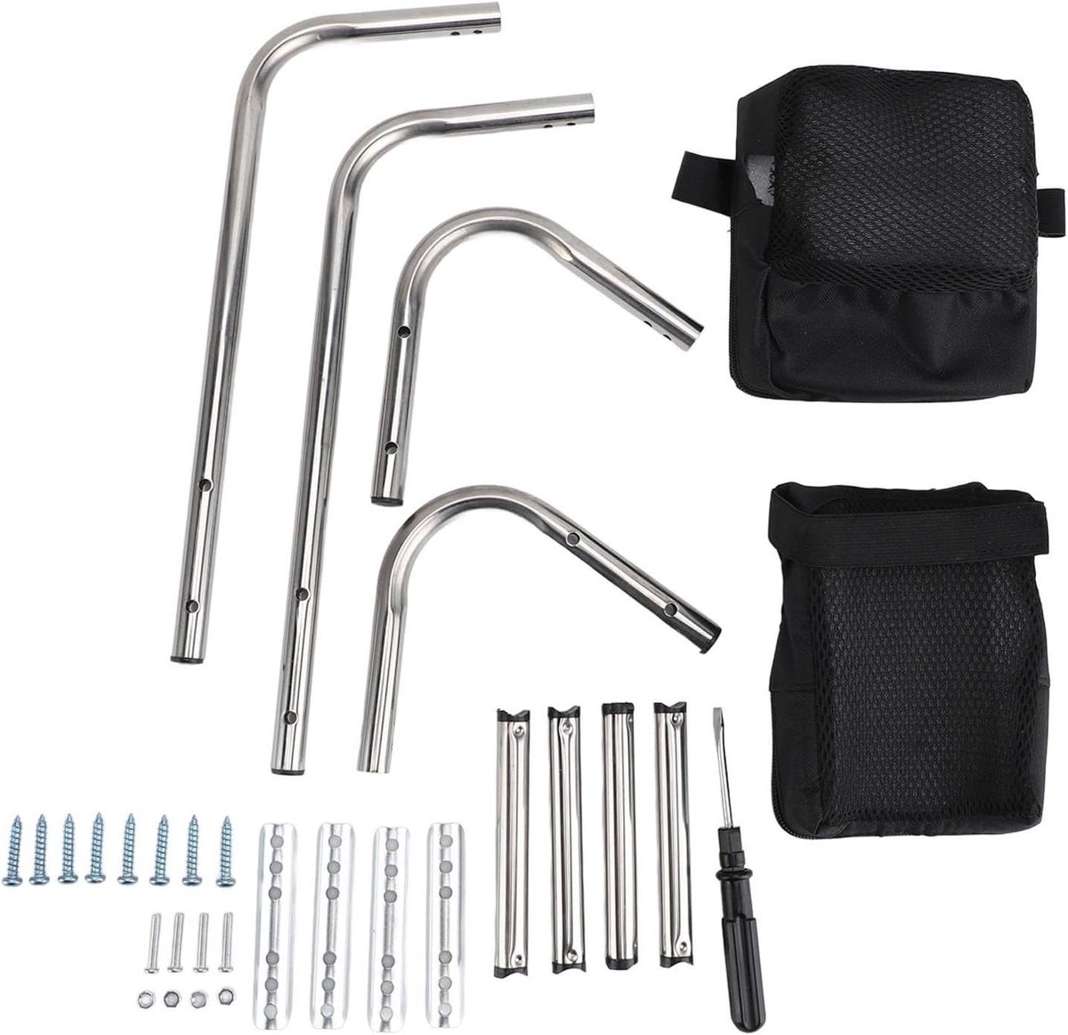 Tuinkniebank - Zitkruk - Comfortabel Tuinieren - Ergonomische Zitting - 37 x 16 x 10 cm - Zilver
