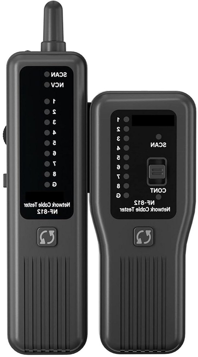 Netwerkkabeltester - Kabeldetector Tracker - Netwerk Installatie - Anti-interferentie Ontwerp - 130x52.8x28mm - Zwart