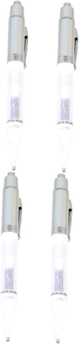 Boren pen accessoires - Hulpmiddel set - Diamant schilderen - Met LED licht - 4 stuks - Wit
