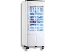 Verdampingsluchtkoeler - Draagbare airco - Ruimte koelen - Grote watertank - 9L tank - Wit