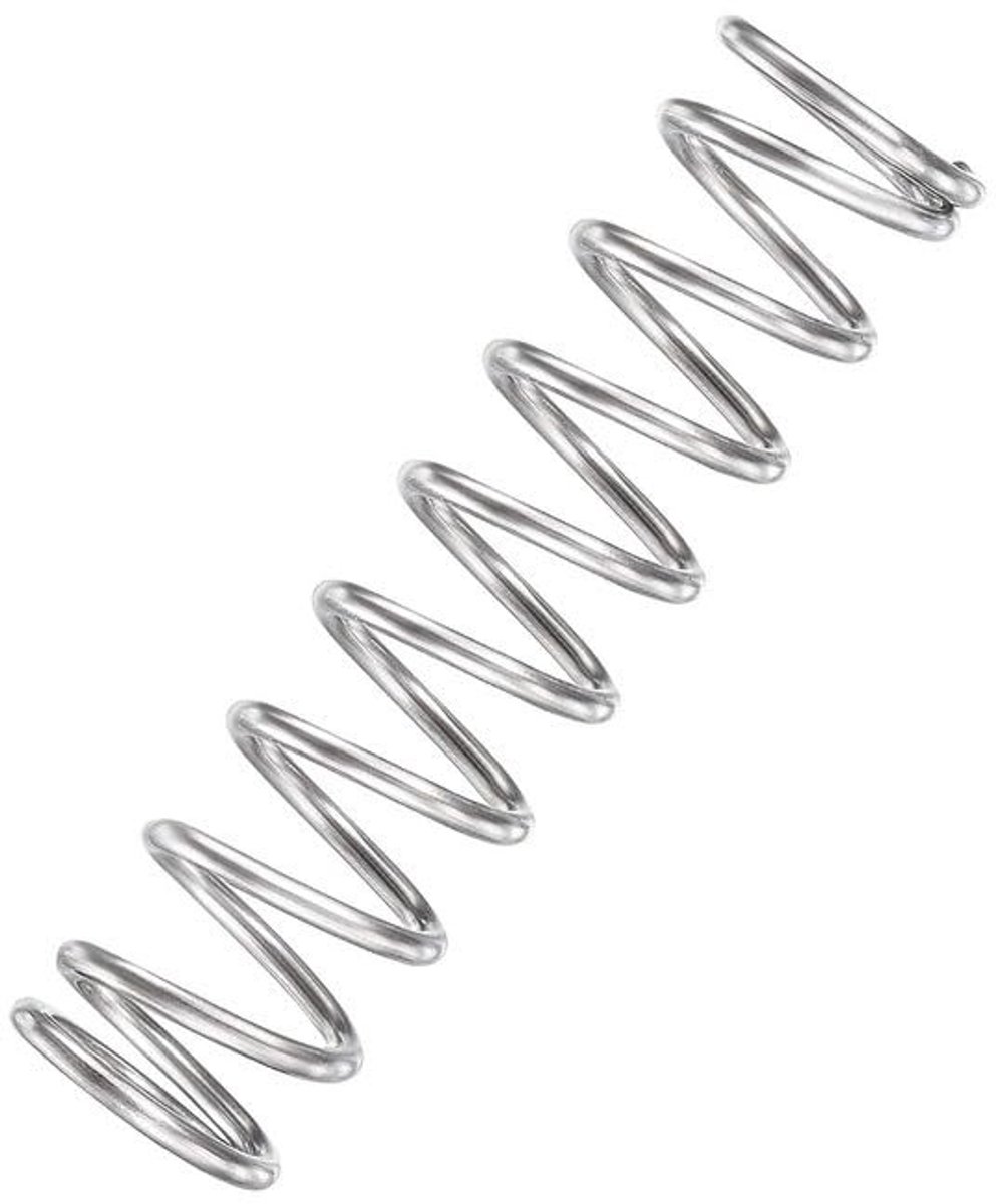 BRENZOOS- Compressveer 10 Stuks - Drukveer - Buitendiameter 9 mm - Draaddiameter 1 mm - Totale hoogte 35 mm - Geschikt voor gereedschap en autoapparatuur