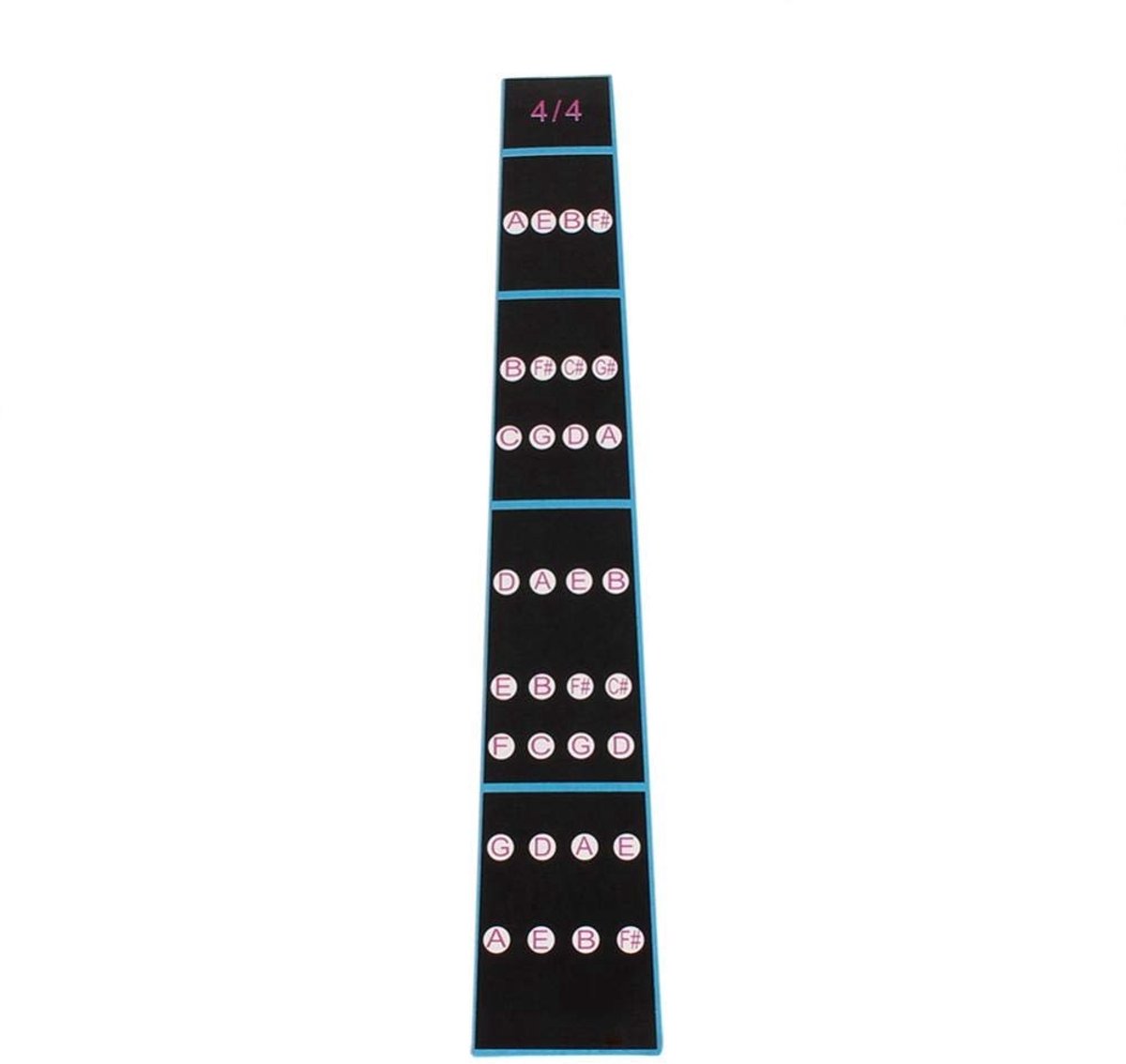 BRENZOOS- Vingergeleider met muzikaal alfabet - Vingerbordlabel - Fretgeleiderlabel - Toetssticker 4/4 viool - Waterdicht - Hittebestendig PVC