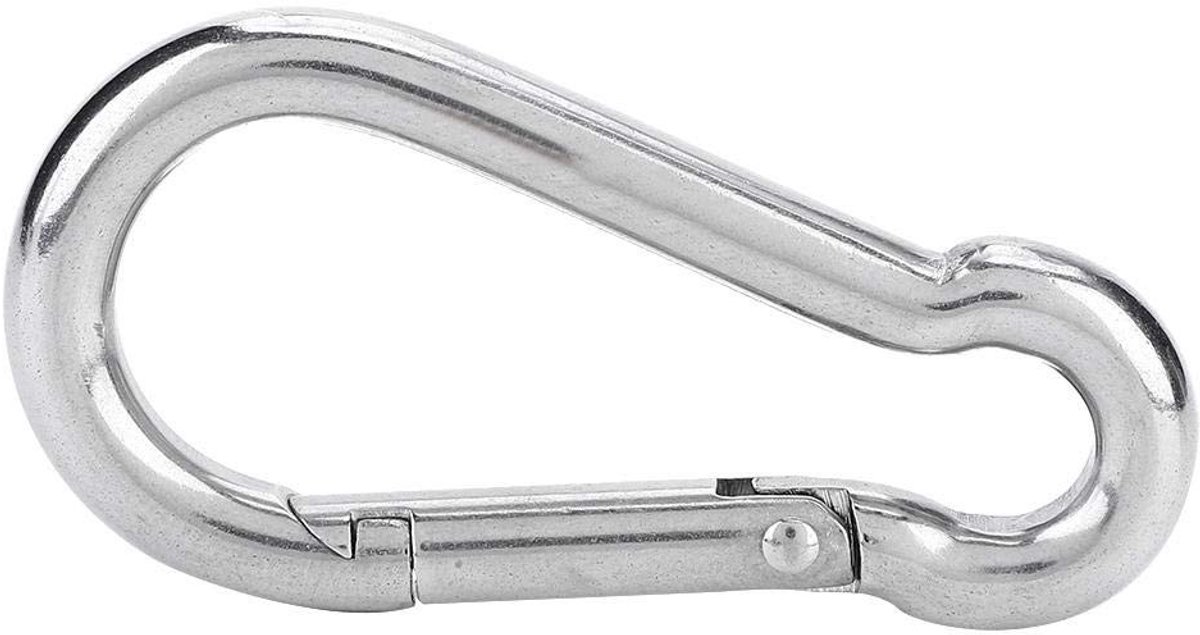JHUBERS- Karabijnhaak 60mm - Musketonhaak - Karabijnhaak RVS - Duikuitrusting - Veilig Accessoires - Stevig en duurzaam - Snap Hook