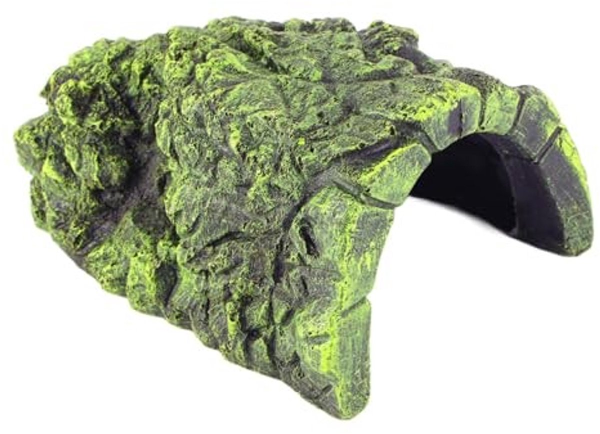 JHUBERS- Schuilplaats Groot - Grot Decoratie - Verberging voor Reptielen - Schildpad/Kikker - Aquarium Ornament - Hoge Kwaliteit - Aquariumdecoratie