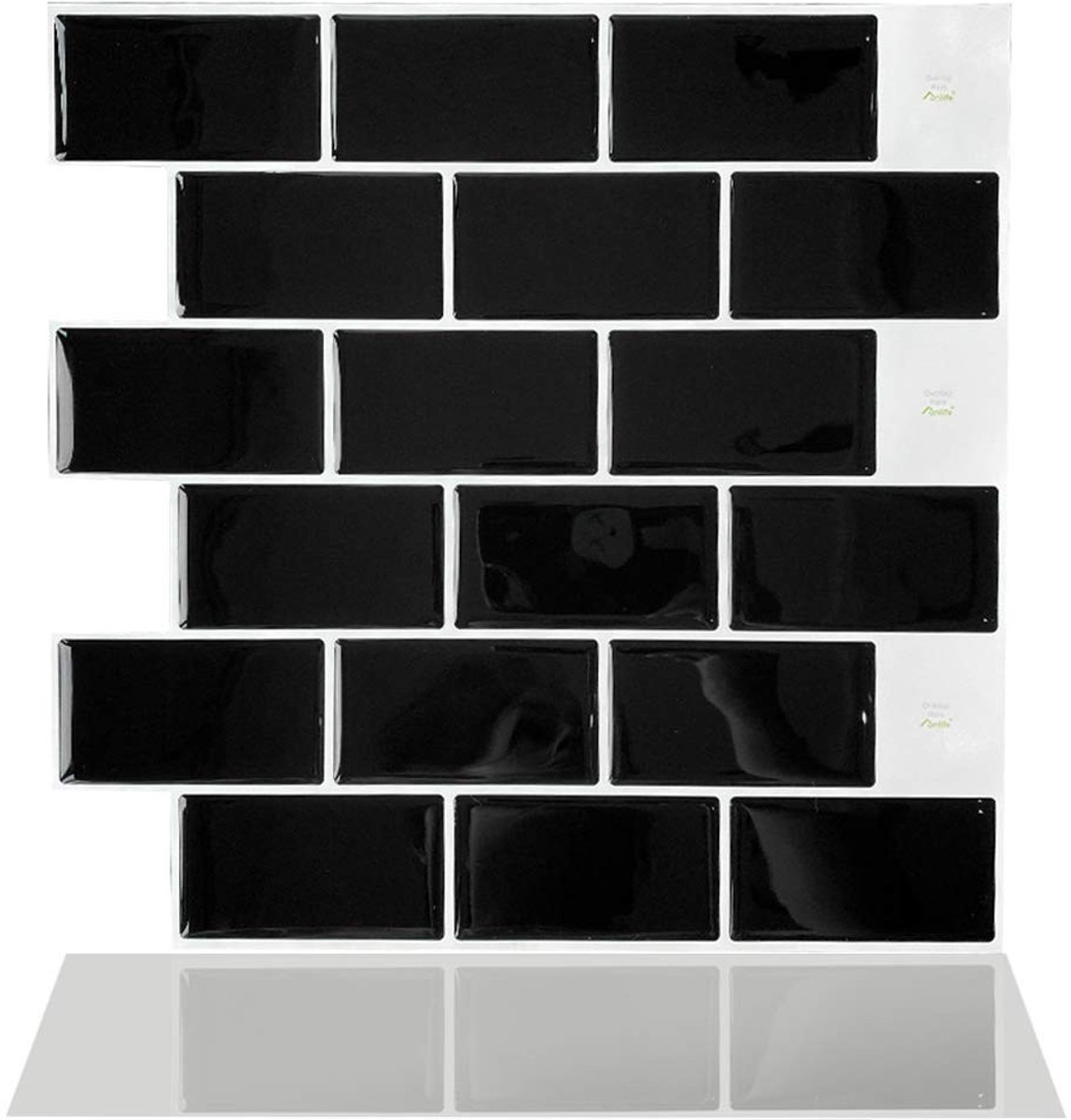 BRENZOOS- Tegelstickers 10 Stuks - Vinyl Stickers voor Muur - Peel & Stick Tegelstickers - Decoratie voor Keuken/Badkamer - Eenvoudig aan te brengen - Verwijderbaar zonder schade - Wanddecoratie
