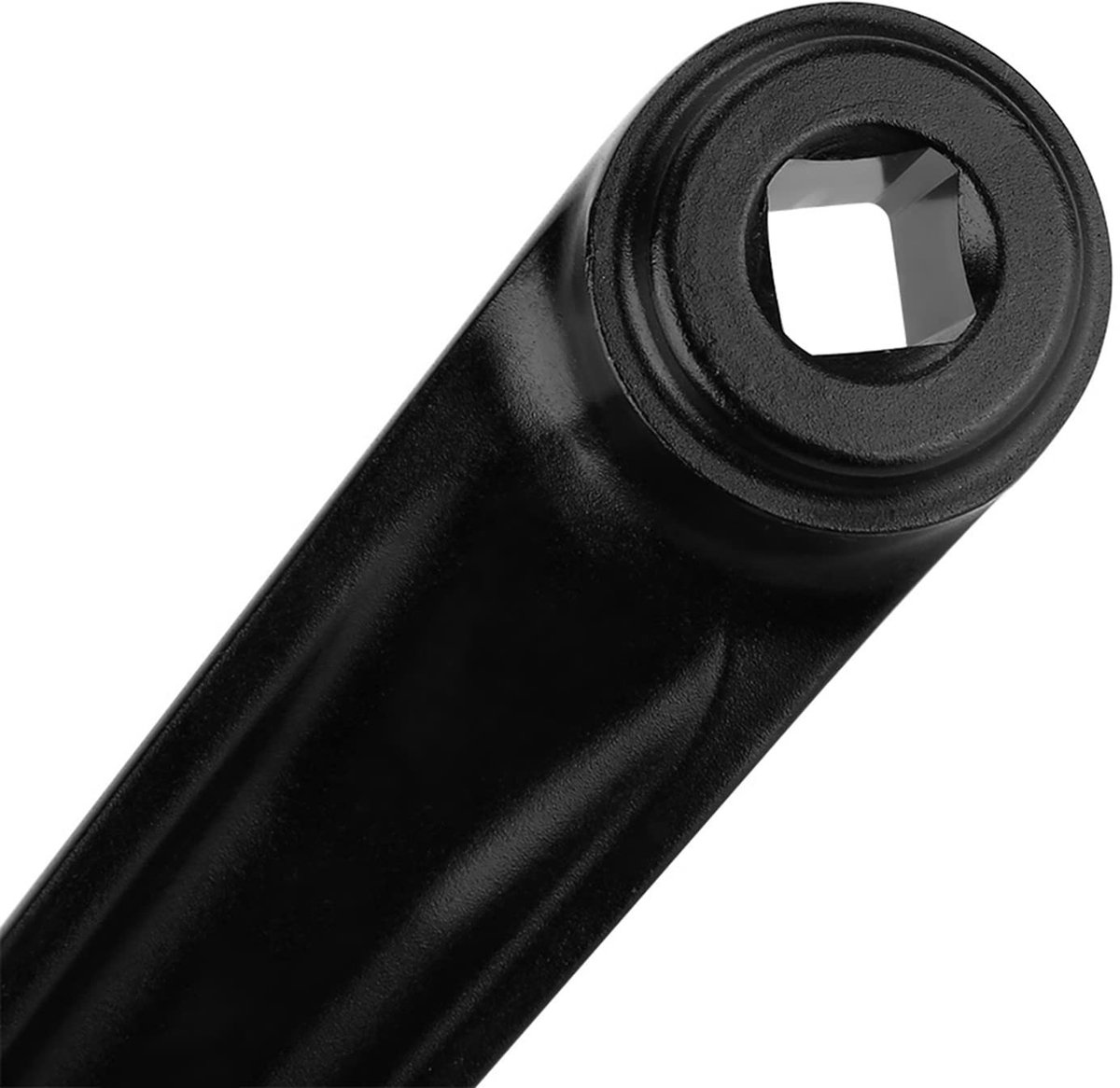 BRENZOOS- Crankarm 170mm Aluminium - Fiets Accessoire - Links - Vervanging - Zwart/Vierkant Gat - Lichtgewicht en Duurzaam - Fiets Crank