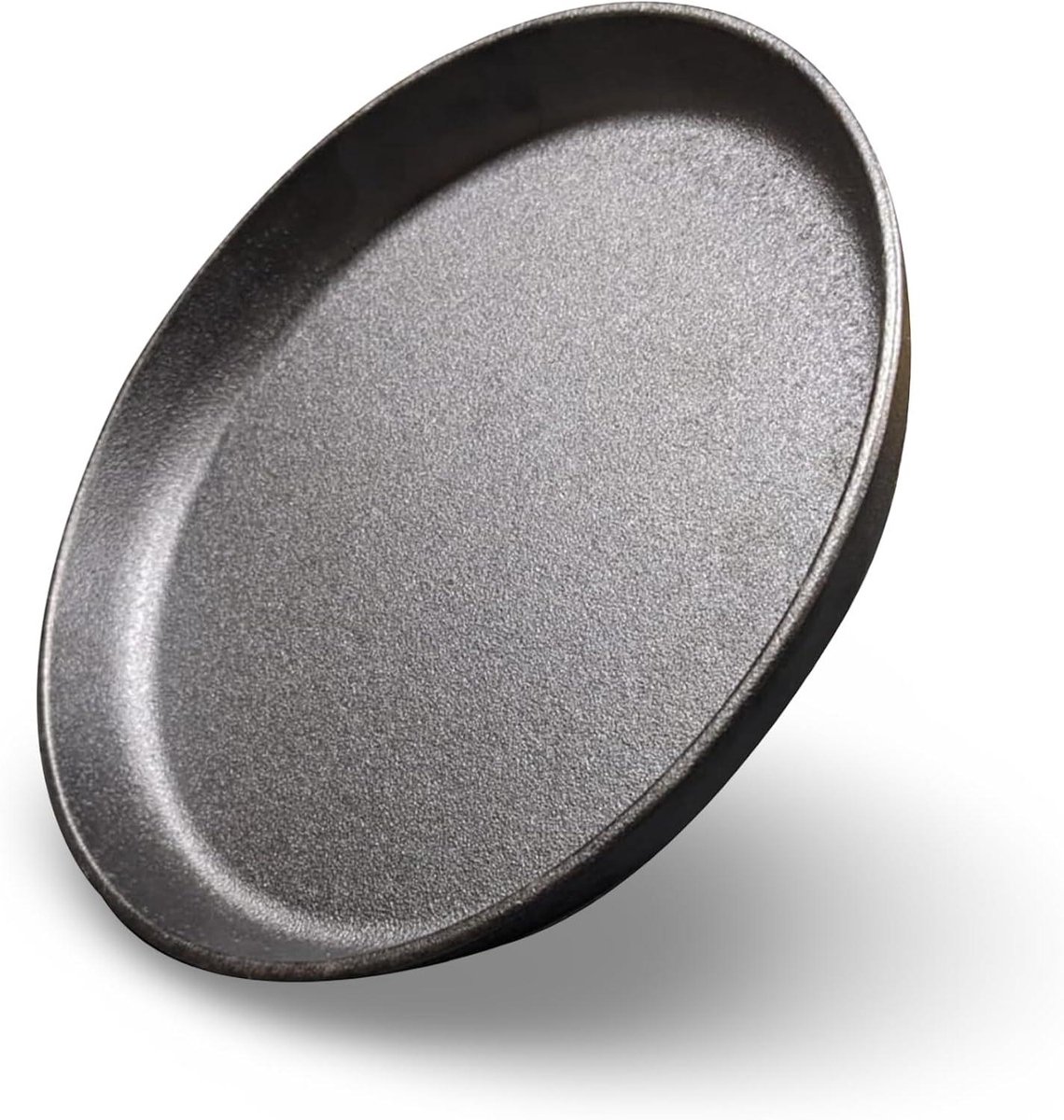 Gegoten Plaat - Kookplaat Gietijzer - Buiten Koken - Geschikt Alle Vuren - 22 cm Diameter - Zwart