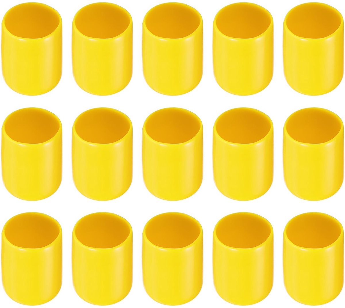 Dailygoods- Schroefdraad Protector Rubberen Eindkappen - 25 Pack - 5/8" (16 mm) ID - Slijtvast - Roestbescherming - Stofisolatie - Eindkap