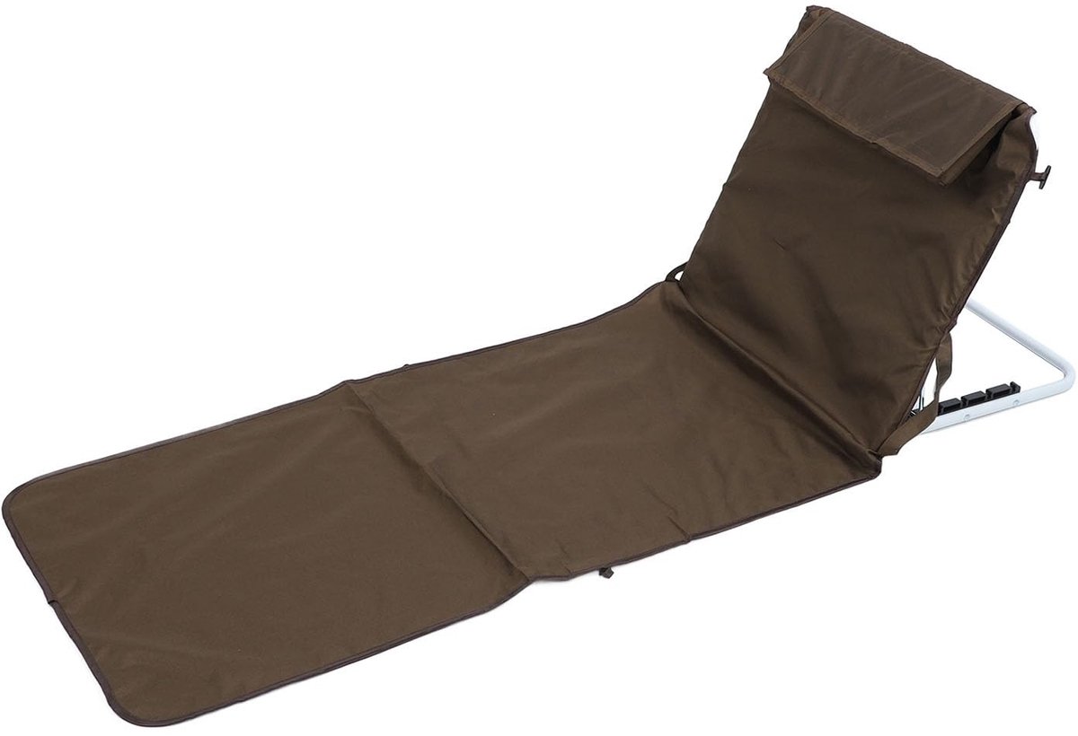 Dailygoods- Strandstoel Verstelbaar - Opvouwbaar - Lichtgewicht - Draagbaar - 150 Kg Capaciteit - Robuuste Stoffenbouw - Loungechair