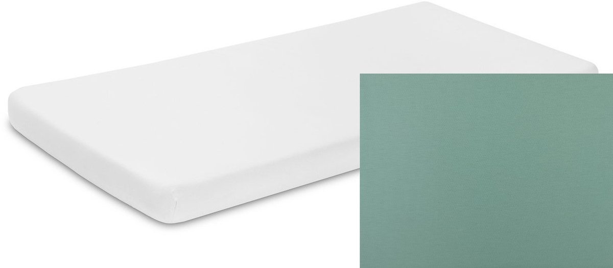 Jersey Hoeslaken Kinderbed 70x140cm - Mintgroen
